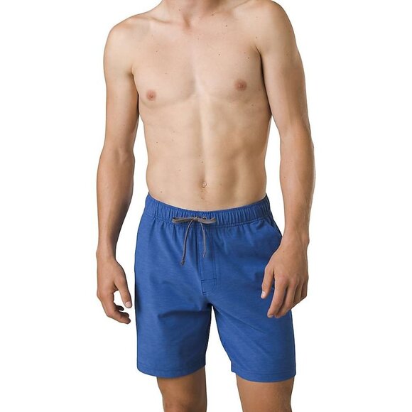 PrAna Swim Metric E-Waist Board Short Rich Sapphire Mens XXL/08 Standard Stretch - Picture 1 of 1